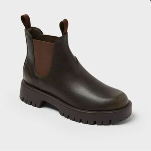 Universal Thread Women’s Brown Zora Faux Leather Boots Size 9